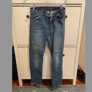 Women's Levi 501 Blue Jeans, W28